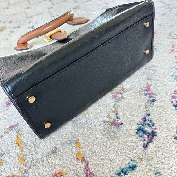 Sam Edelman - black and cream color block bag - Picture 5 of 14